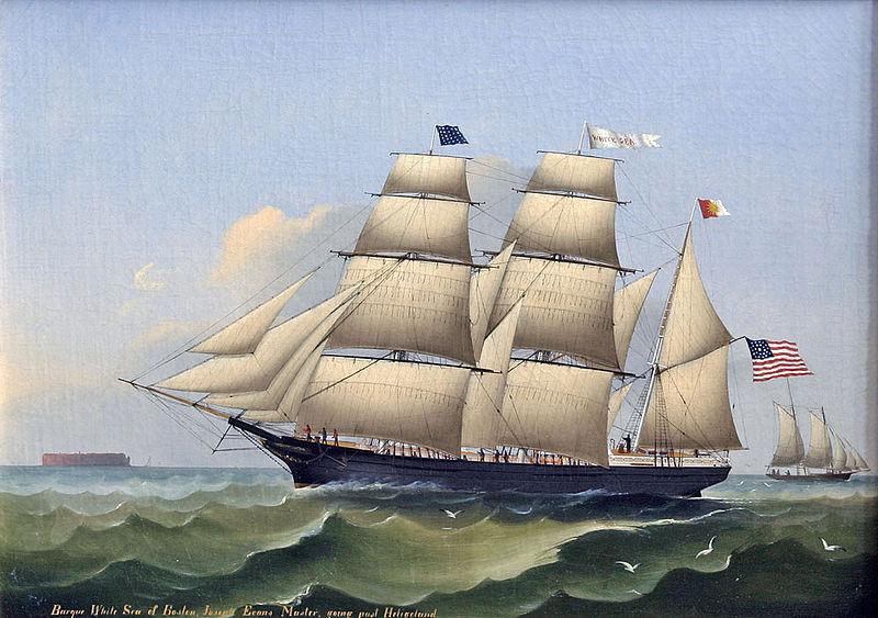 unknow artist Barque WHITE SEA of Boston